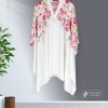 Midnight Blossom Luxe Kaftan ( Off White )