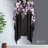 Midnight Blossom Luxe Kaftan ( Black )